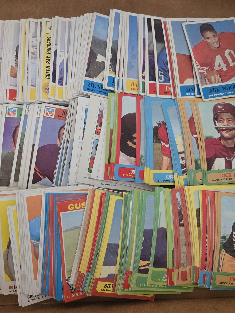 1960s Thru 1970s Vintage Football Card Collection W Hofers Mixed In 400 Plus